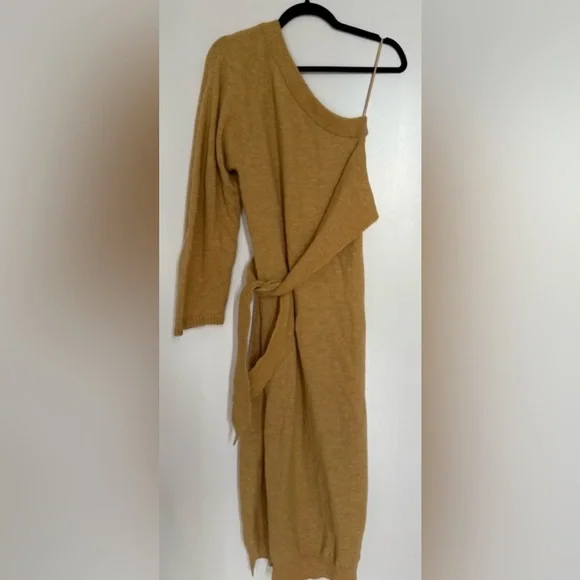 NANUSHKA Cedro Terry Knit One Off Shoulder Dress/cotton and alpaca - Picture 5 of 5